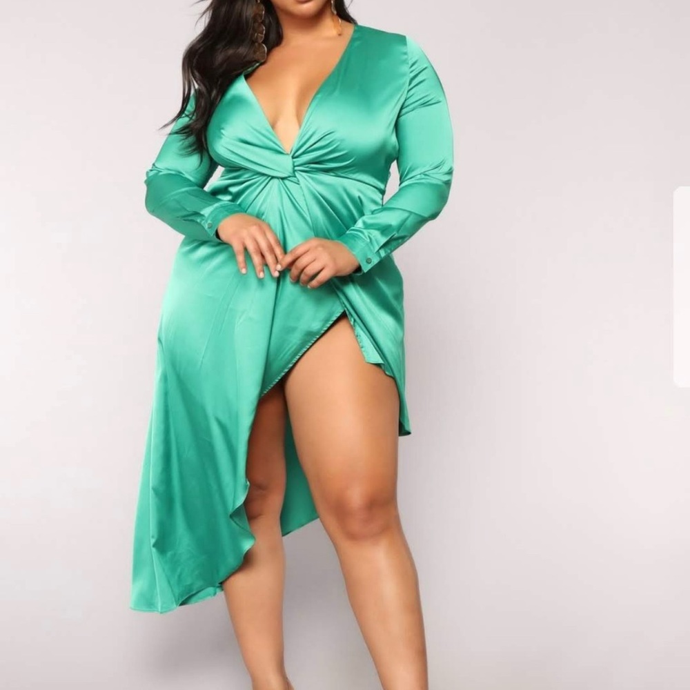 Fashion Nova Green Dress